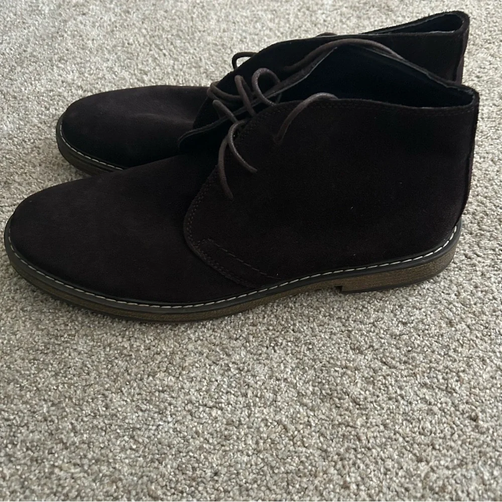 Joseph Abboud chocolates brown suede memory foam chukka boot 13